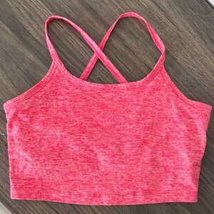 Vineyard Vines Heathered Pink Sports Bra